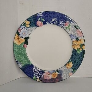 Christopher Stuart FRENCH BROCADE Chop Serving Plate-12"